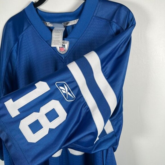 REEBOK NFL ON FIELD Indianapolis Colts MANNING #18 Jersey Size 2XL‎ - Picture 5 of 14